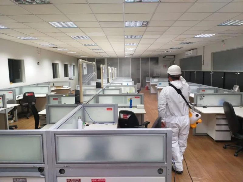 sanitização de ambientes